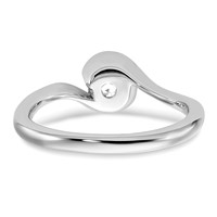14K White Gold 0.50 Carat Lab Grown Diamond VS SI+ G+ Complete Round Solitaire Engagement Ring view 5
