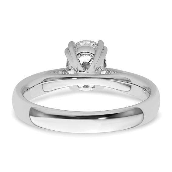 14k White Gold 1.25 carat (7.5x5.5mm) 4-Prong Oval Solitaire Engagement Ring Mounting