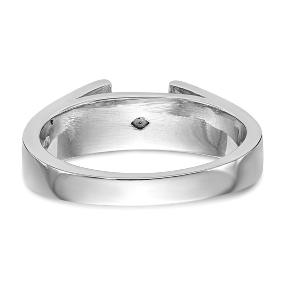 14k White Gold Peg Set 4.5mm Solitaire Engagement Ring Mounting