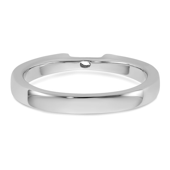 14k White Gold Peg Set 4.5mm Solitaire Engagement Ring Mounting