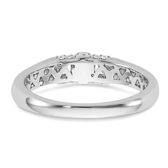 Peg Set Diamond Semi-mount Engagement Rings