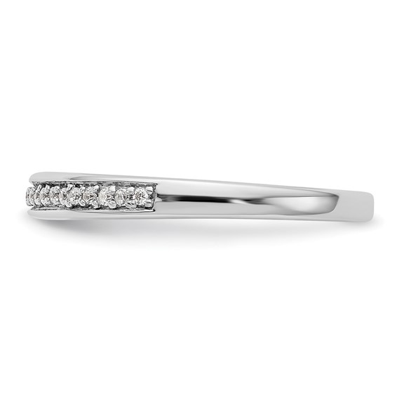14k White Gold Wedding Band Mounting