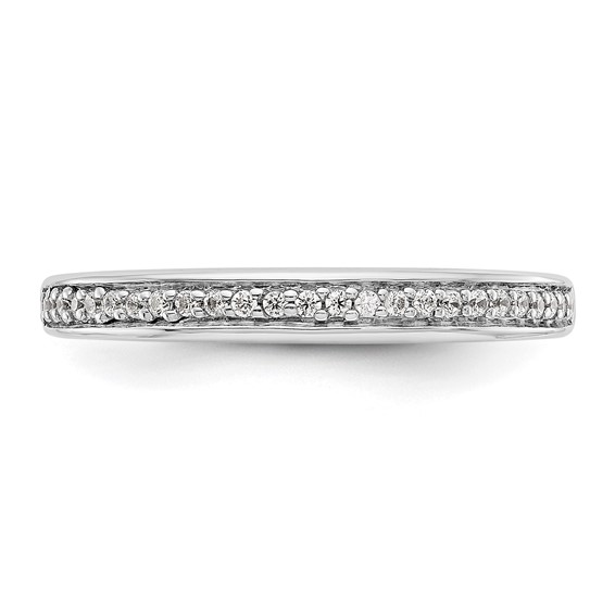 14k White Gold Wedding Band Mounting