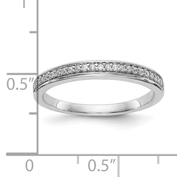 14k White Gold Wedding Band Mounting