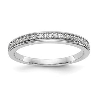 14k White Gold Wedding Band Mounting