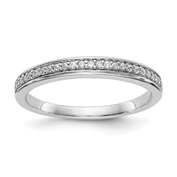 14k White Gold Wedding Band Mounting