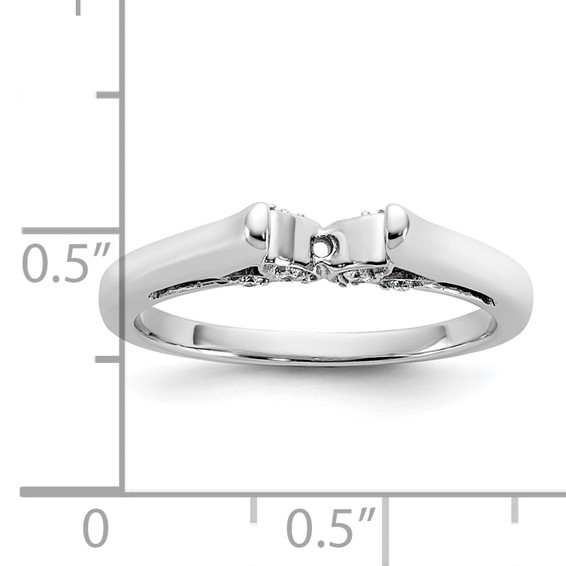 Peg Set Diamond Semi-mount Engagement Rings