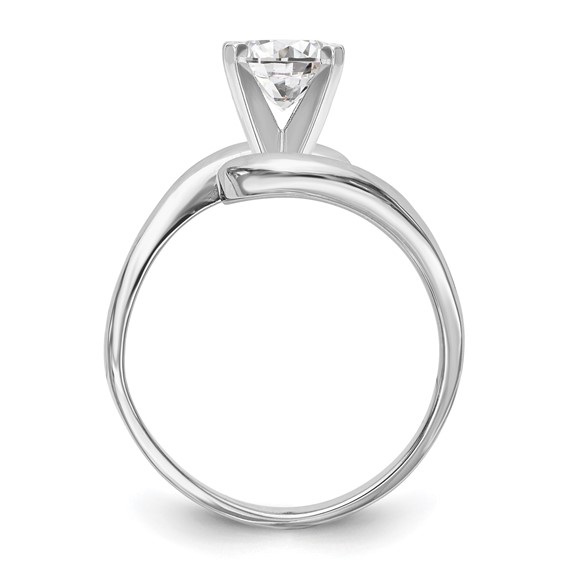 Platinum Peg Set Solitaire Engagement Ring Mounting