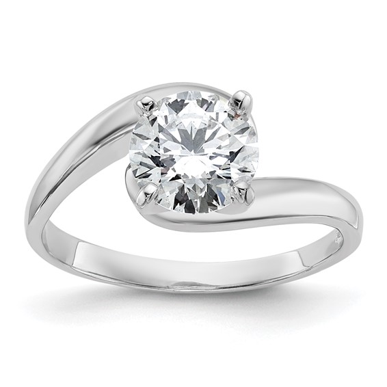 Platinum Peg Set Solitaire Engagement Ring Mounting