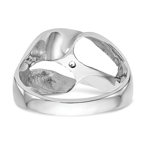 14k White Gold Peg Set Solitaire Engagement Ring Mounting