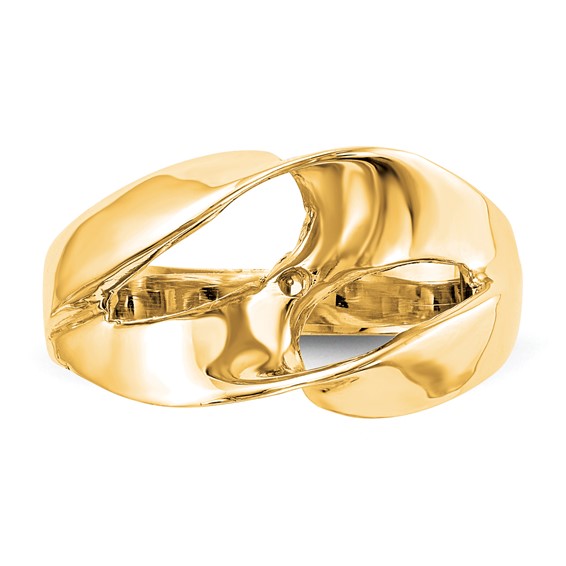 14k Yellow Gold Peg Set Solitaire Engagement Ring Mounting