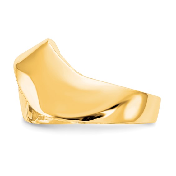 14k Yellow Gold Peg Set Solitaire Engagement Ring Mounting