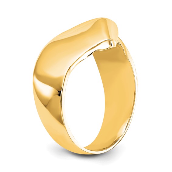 14k Yellow Gold Peg Set Solitaire Engagement Ring Mounting