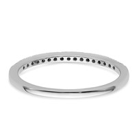 14K White Gold 0.17 Carat Lab Grown Diamond VS SI+ G+ Complete Wedding Band view 5
