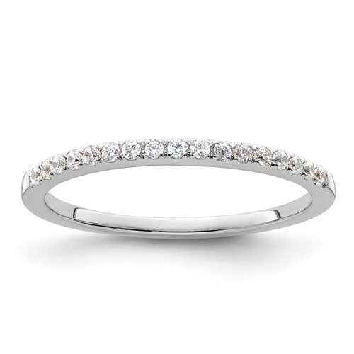 14K White Gold Lab Grown Diamond VS/SI FGH Wedding Band