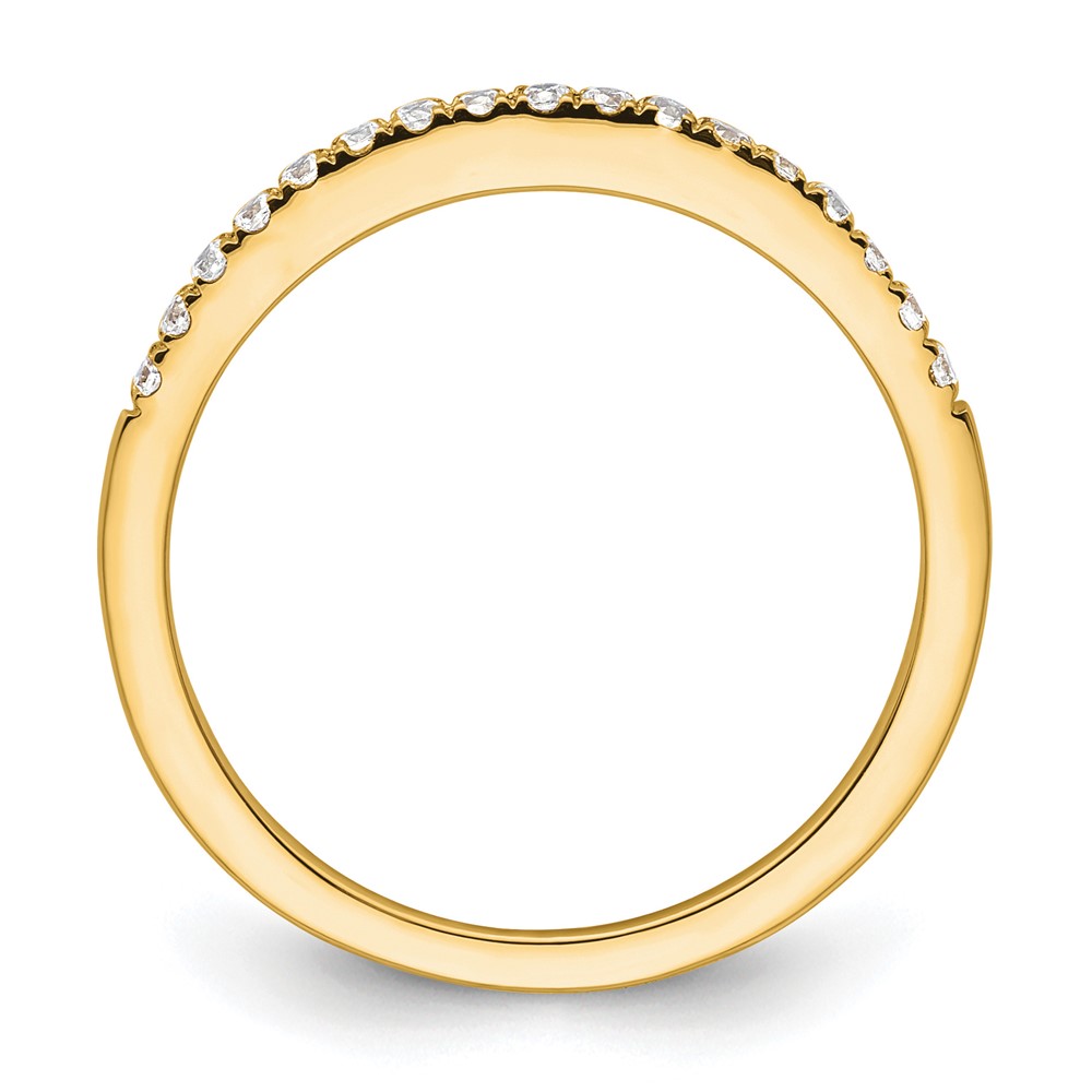 14k 1/6 carat Lab Grown Diamond VS/SI+ G+ Complete Wedding Band (RM2042B-017-7YLG)