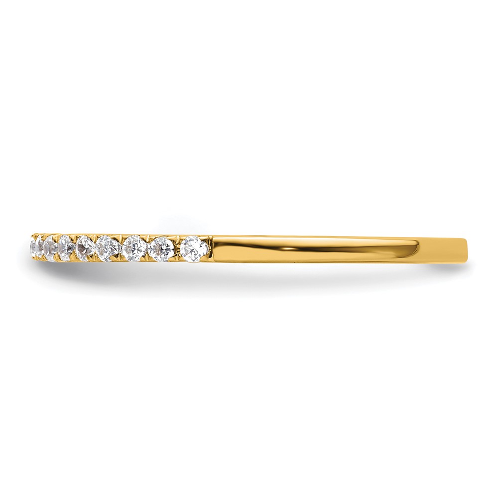 14k 1/6 carat Lab Grown Diamond VS/SI+ G+ Complete Wedding Band (RM2042B-017-7YLG)