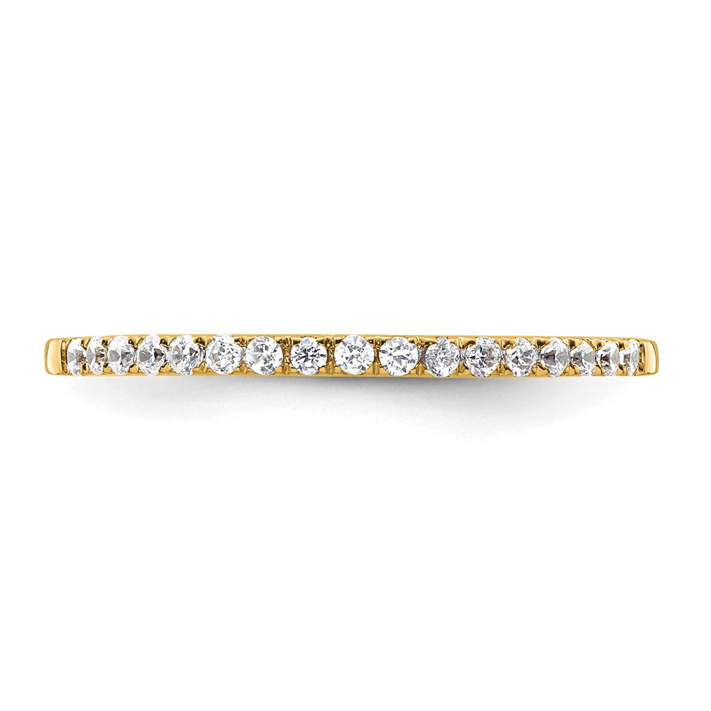 14k 1/6 carat Lab Grown Diamond VS/SI+ G+ Complete Wedding Band (RM2042B-017-7YLG)