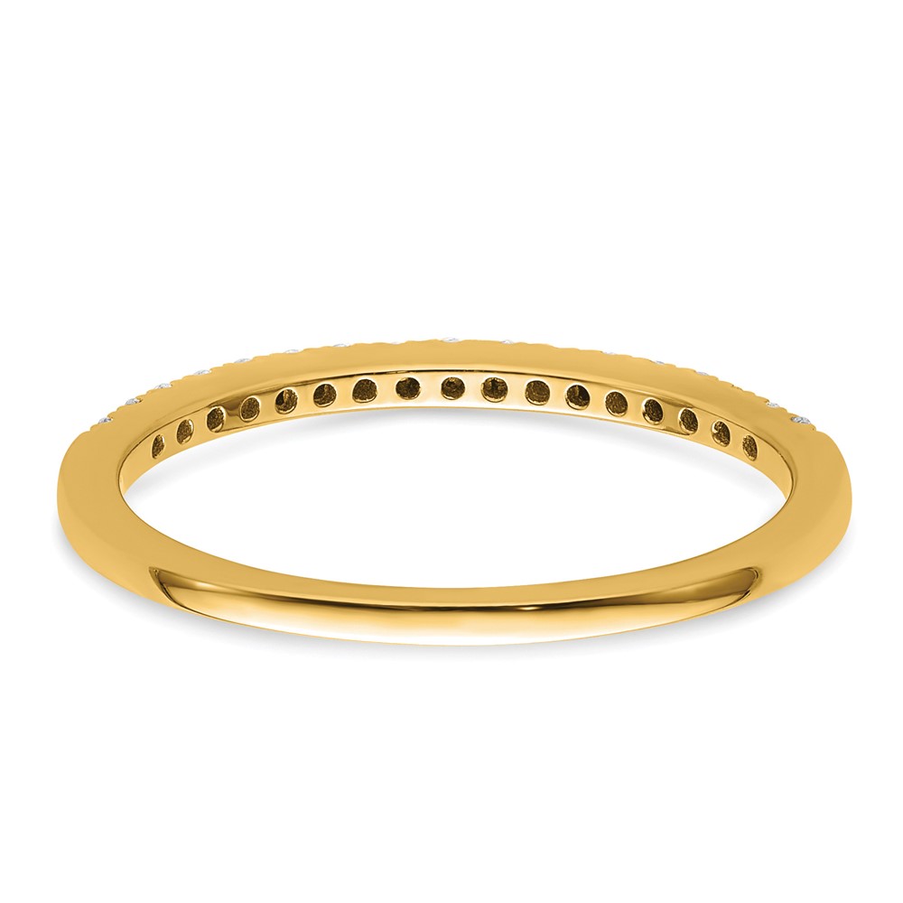 14k 1/6 carat Lab Grown Diamond VS/SI+ G+ Complete Wedding Band (RM2042B-017-7YLG)