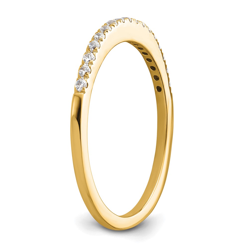 14k 1/6 carat Lab Grown Diamond VS/SI+ G+ Complete Wedding Band (RM2042B-017-7YLG)