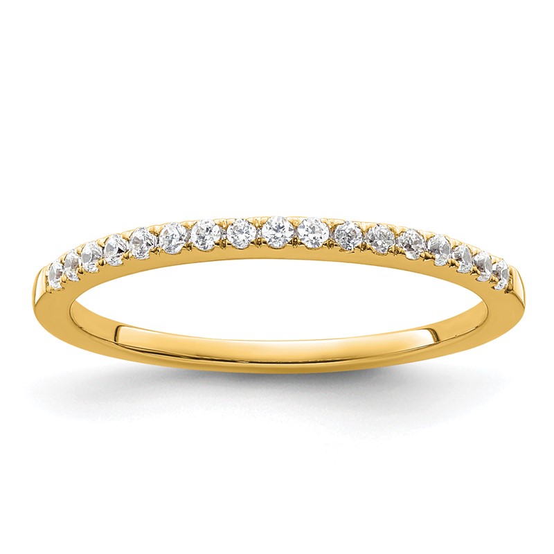 14k 1/6 carat Lab Grown Diamond VS/SI+ G+ Complete Size 8 Wedding Band