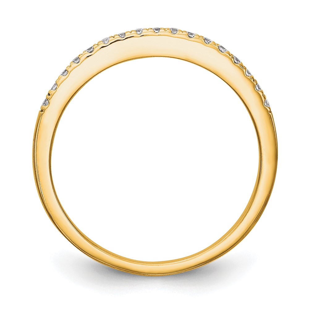 14k 1/4 carat Lab Grown Diamond VS/SI+ G+ Complete Wedding Band (RM2042B-024-7YLG)