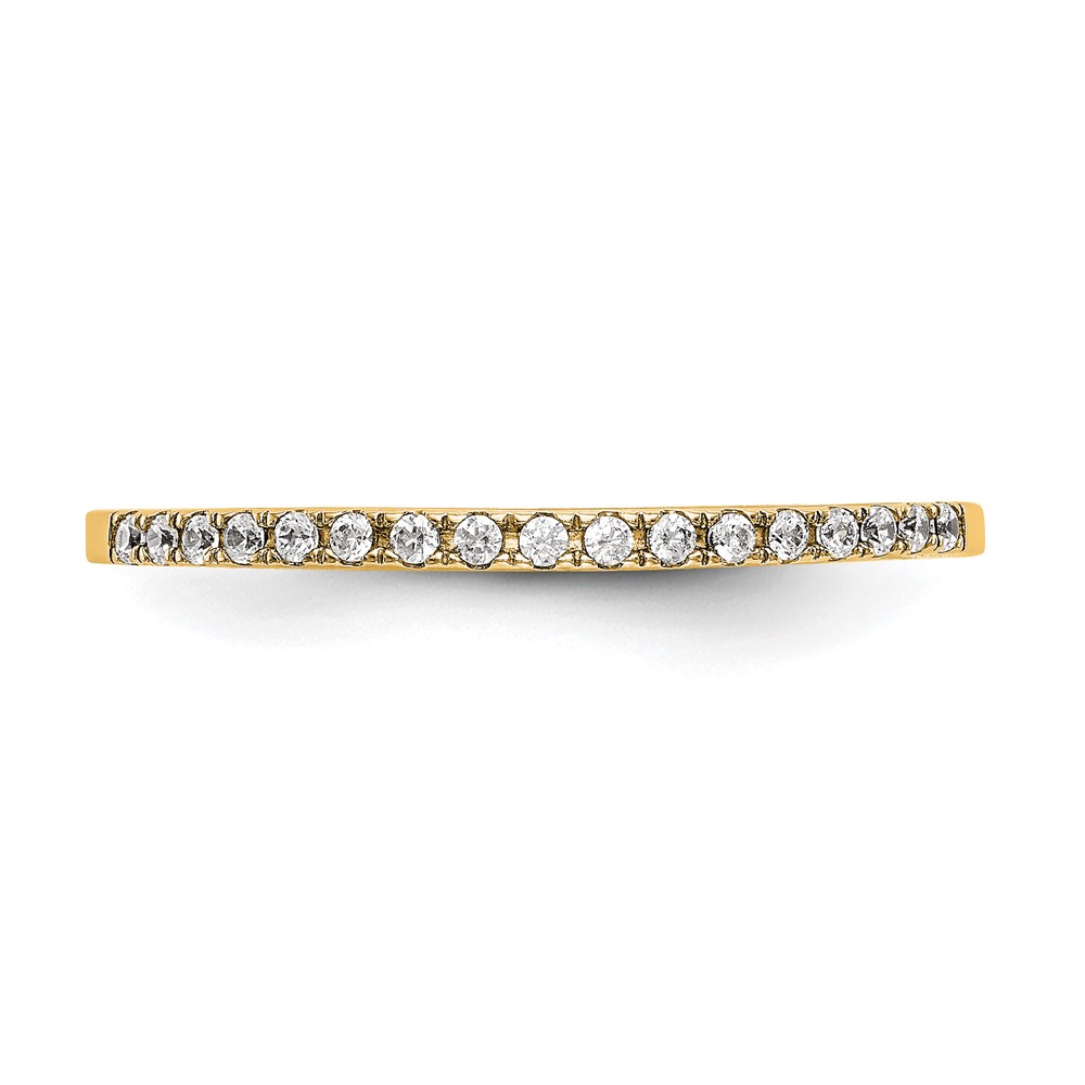 14k 1/4 carat Lab Grown Diamond VS/SI+ G+ Complete Wedding Band (RM2042B-024-7YLG)