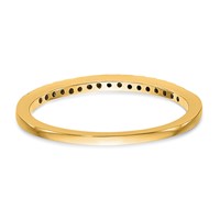 14K Yellow Gold 0.25 Carat Lab Grown Diamond VS SI+ G+ Complete Wedding Band view 5