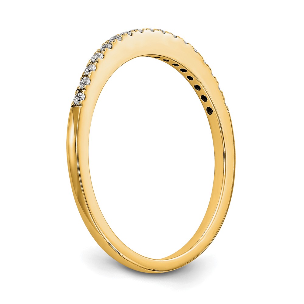 14k 1/4 carat Lab Grown Diamond VS/SI+ G+ Complete Wedding Band (RM2042B-024-7YLG)