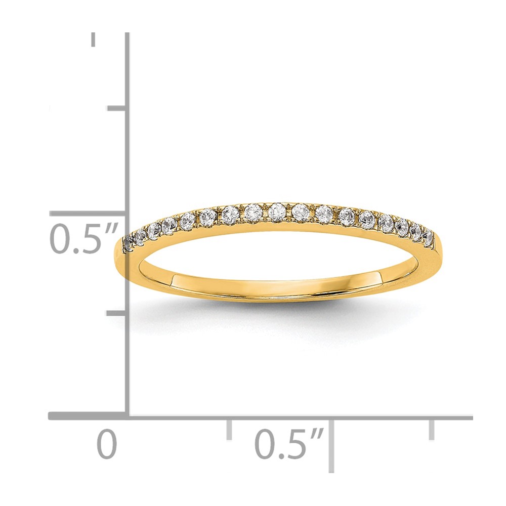14k 1/4 carat Lab Grown Diamond VS/SI+ G+ Complete Wedding Band (RM2042B-024-7YLG)