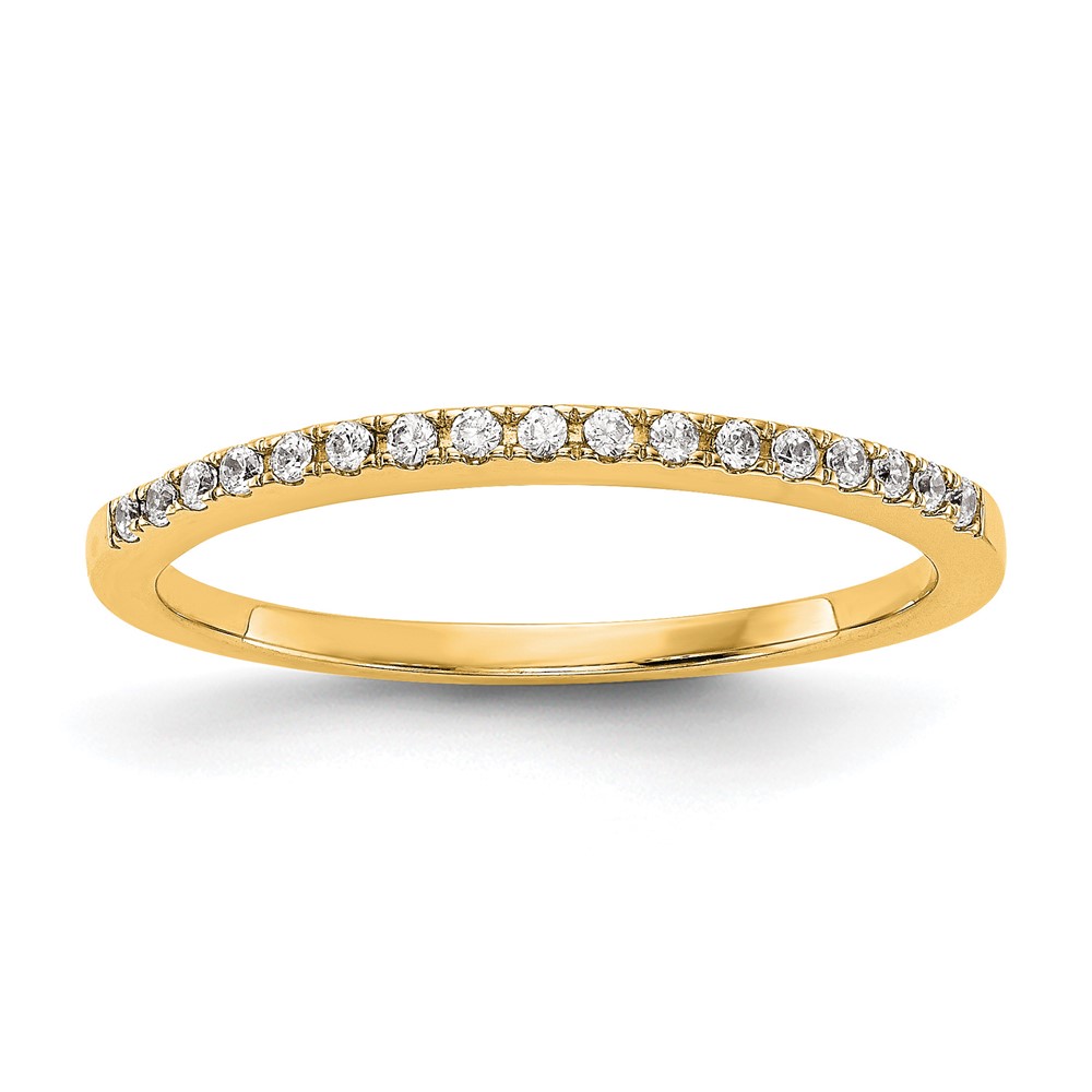 14K Yellow Gold 0.25 Carat Lab Grown Diamond VS SI+ G+ Complete Wedding Band