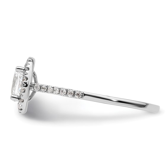 Oval Halo Diamond Semi-mount Engagement Rings