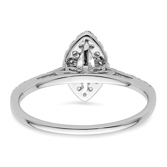 Marquise Halo Diamond Semi-mount Engagement Rings
