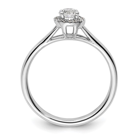 Halo Diamond Semi-mount Engagement Rings
