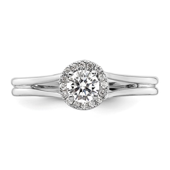 Halo Diamond Semi-mount Engagement Rings