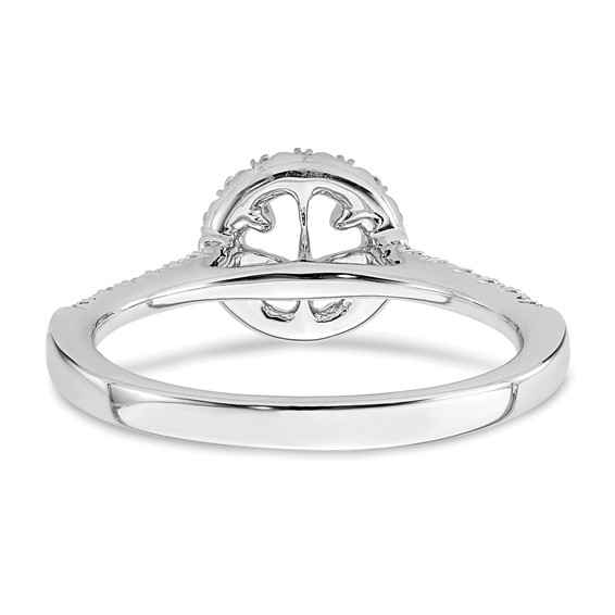 True Origin Lab Grown Diamond Round Halo Engagement Rings