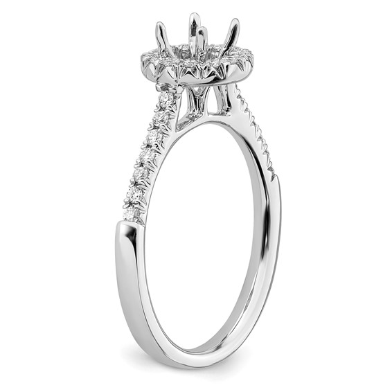 True Origin Lab Grown Diamond Round Halo Engagement Rings