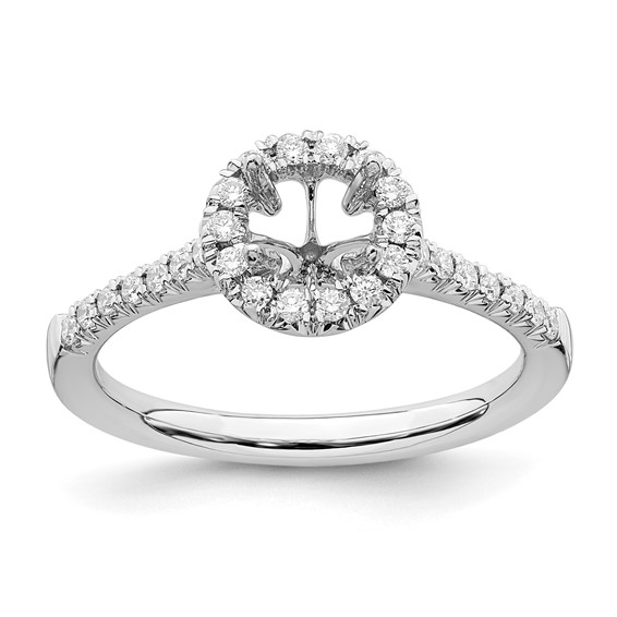 True Origin Lab Grown Diamond Round Halo Engagement Rings