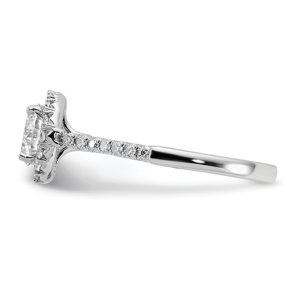 Round Halo Engagement Ring Mounting