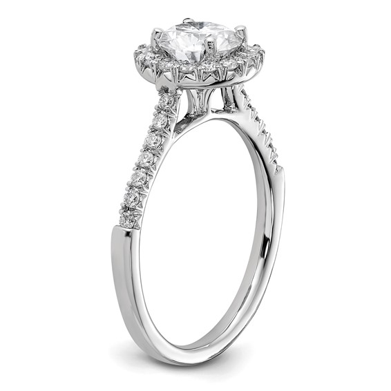 Round Halo Engagement Ring Mounting