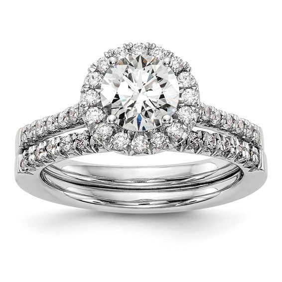 Round Halo Engagement Ring Mounting