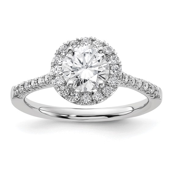 Round Halo Engagement Ring Mounting