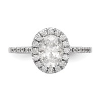 True Origin 14K Rose Gold 0.88 Carat Certified Lab Grown Diamond VS+ F+ Oval Complete Halo Engagement Ring view 4