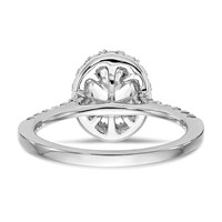 True Origin 14K Rose Gold 0.88 Carat Certified Lab Grown Diamond VS+ F+ Oval Complete Halo Engagement Ring view 5