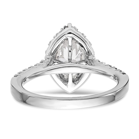 14kw 1.5ct.  Marquise Diamond Ring Mounting