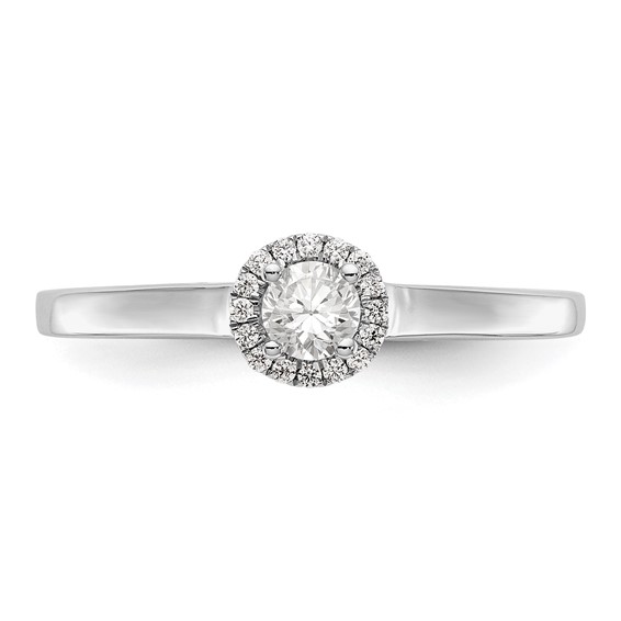 Diamond Halo Semi-Mount Engagement Rings