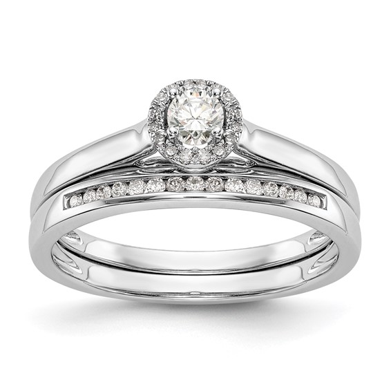 Diamond Halo Semi-Mount Engagement Rings