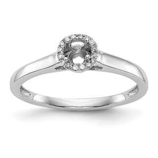 Diamond Halo Semi-Mount Engagement Rings