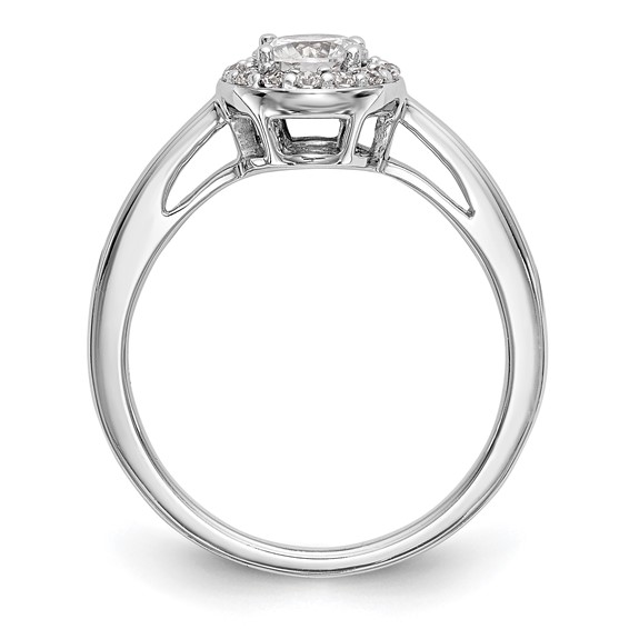 Diamond Halo Semi-Mount Engagement Rings