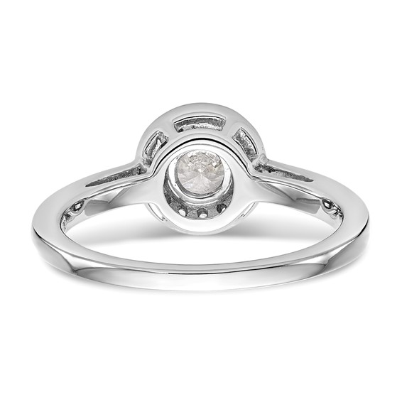 Diamond Halo Semi-Mount Engagement Rings